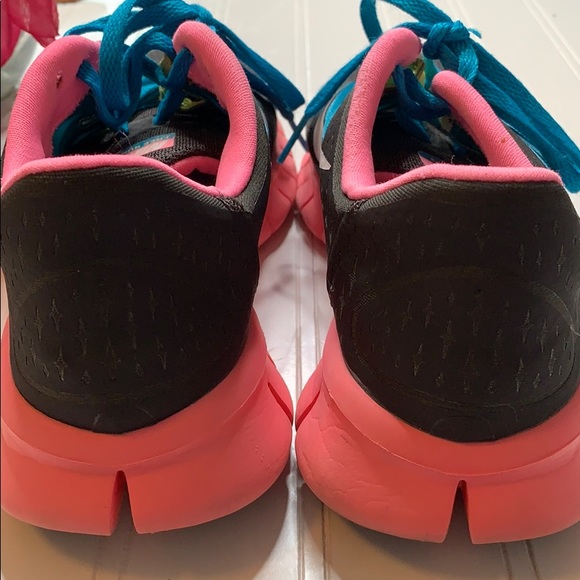 Nike Free Run 3 Black Pink Blue Sz 7. NK0246 - Picture 4 of 8